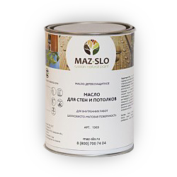 Масло для дерева (для стен и потолков) Maz-Slo