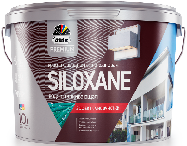 Фото Силиконовая фасадная краска Dufa Premium SILOXANE